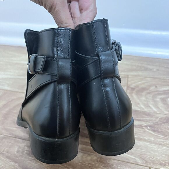 Tods Chelsea Ankle Boots Size 35.5 UK / 5.5 US Black Leather Made In Italy - Picture 4 of 8